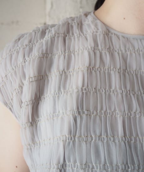 Shirring N/S Blouse LGR