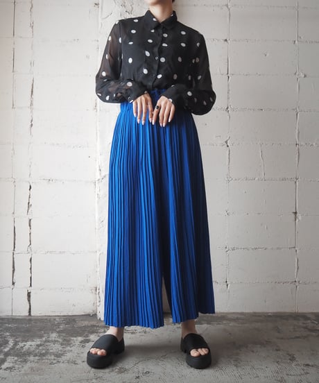 Easy Pleated Wide Pants BL