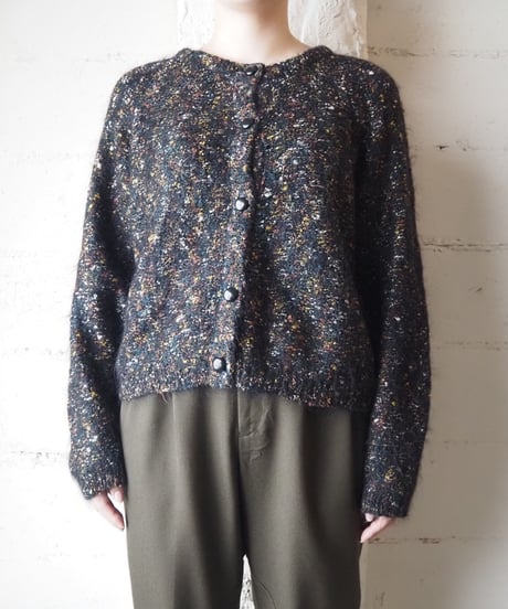 Mix Color Knit Cardigan GNWH