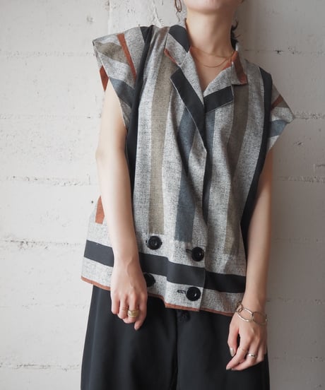 Stripe Tailored Collar Shirt GRORBK