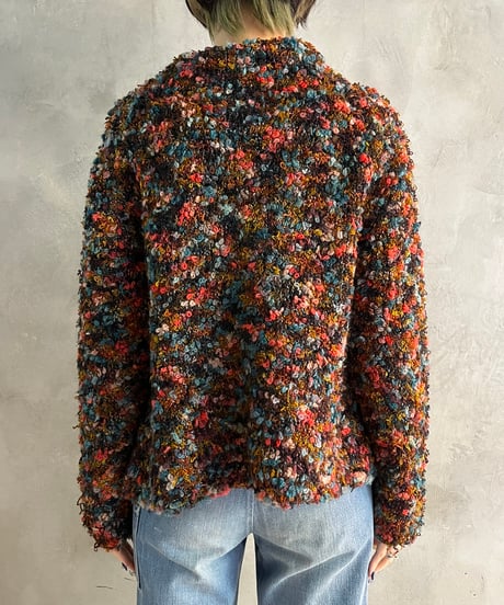 Mix Color Mock Neck Knit PIBL
