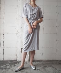 MM6 Misplaced Button Collarless Dress GR