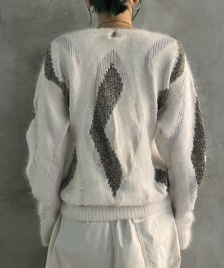 Angora Mix Pearl Design Knit WHSI