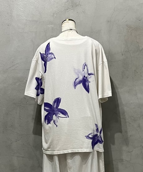Hand Paint Flower Tee WHPIPUR