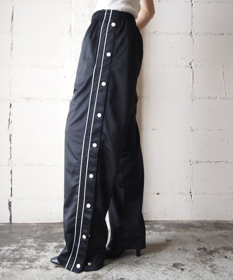 Side Snap Track Pants BKWH