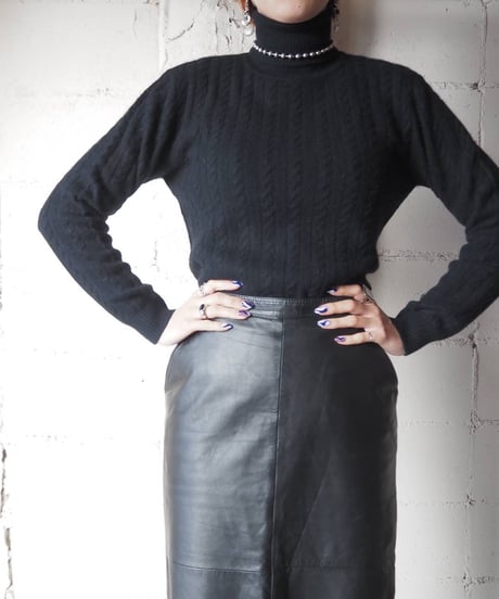 Ralph Lauren Turtle Neck Cable Knit NV