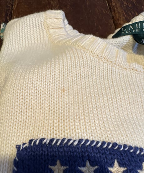 LAUREN Ralph Lauren Stars and Stripes Cotton Sweater IV
