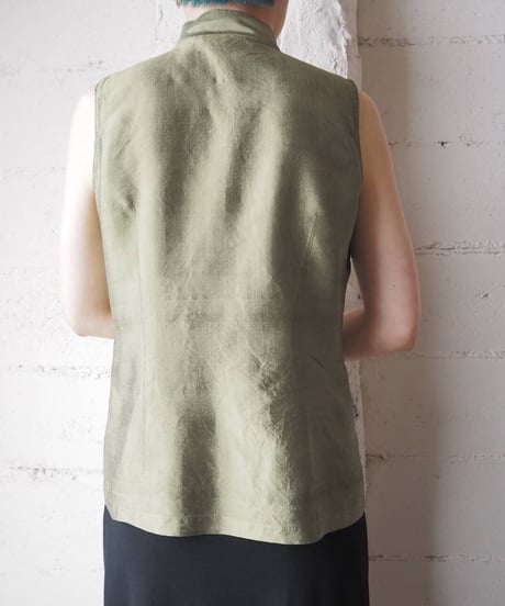 Sleeveless China Blouse YGR