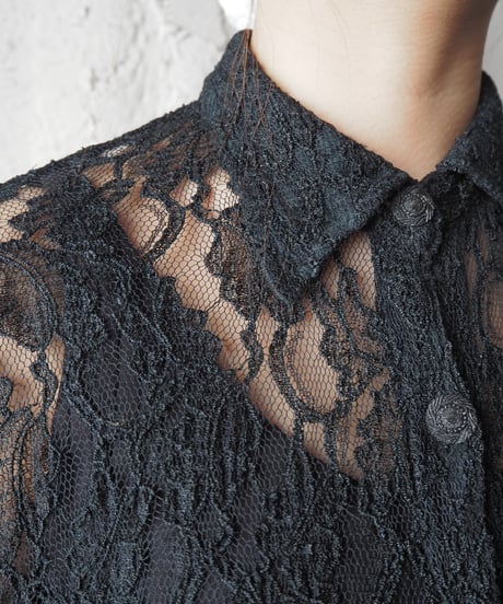 1970-80's Euro Lace Shirt BK