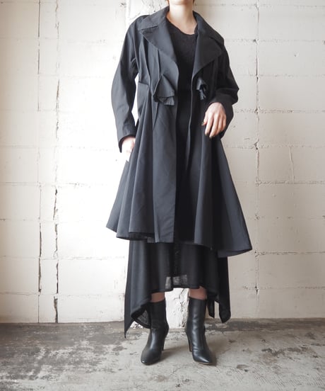 SONIA RYKIEL Drape Design Coat BK
