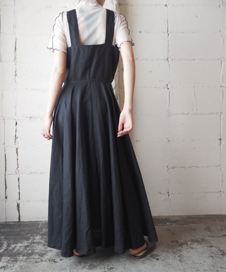 MaxMara Linen ApronDress BK