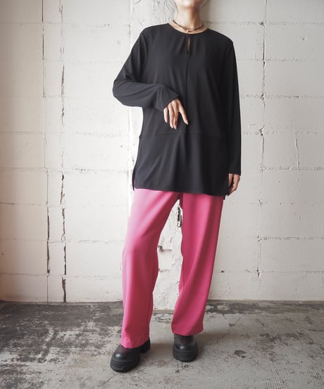 LAUREN Peekaboo Design Long Cutsewn BK