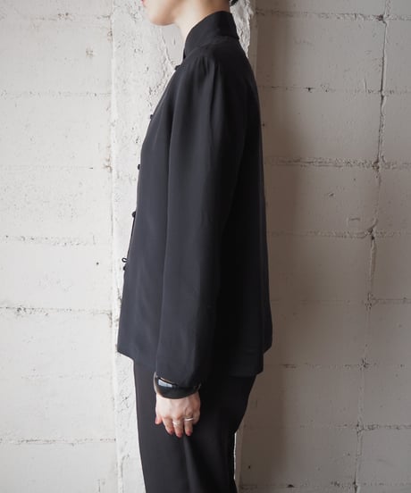 Silk China Shirt BK
