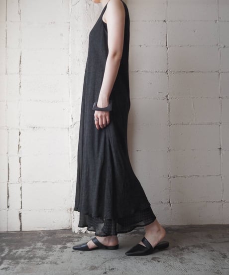 Sleeveless Layered Dress BK