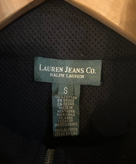LAUREN JEANS RALPH LAUREN Half Zip Cotton Pullover BK