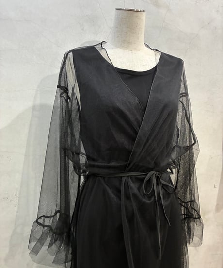 Sheer Tulle Robe BK
