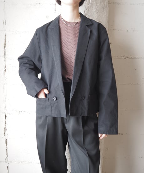 1980's Euro Cropped Tailored Jacket BK