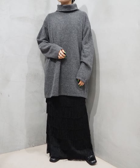 Laura Ashley Turtle Neck Rib Knit GR
