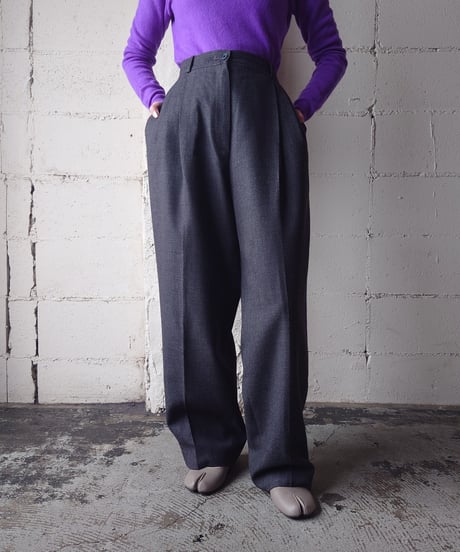 Valentino Wool Tuck Pants DGR