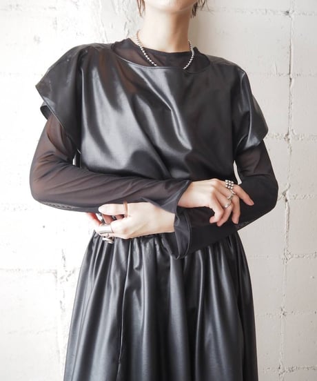 Back Open Design Coating Dress BK