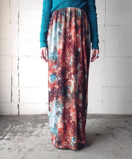 Galaxy Pattern Sheer Tight Skirt ORBL