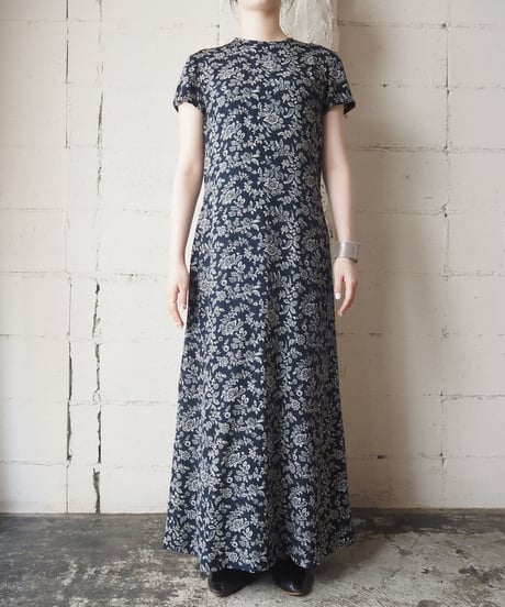 Ralph Lauren Flower Pattern Silk Dress