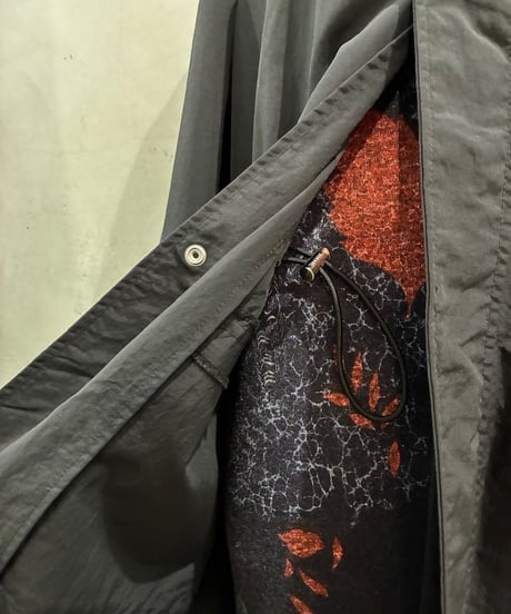 DIESEL Hoodied Nylon Coat BK