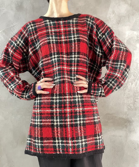 Design Check Mohair Knit REBK