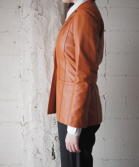 LOEWE Lamb Leather Tailored Jacket OR