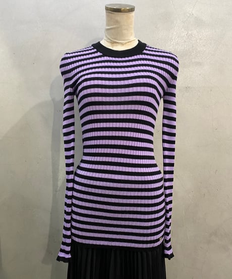 SONIA RYKIEL Border Knit PURBK