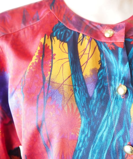 ESCADA Jungle Pattern Blouse RE