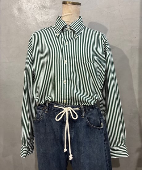 Brooks Brothers Cotton Stripe L/S Shirt WH GN