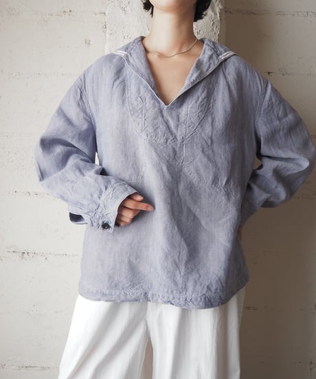 1950's France Marine Nationale Sailor Shirt LBL