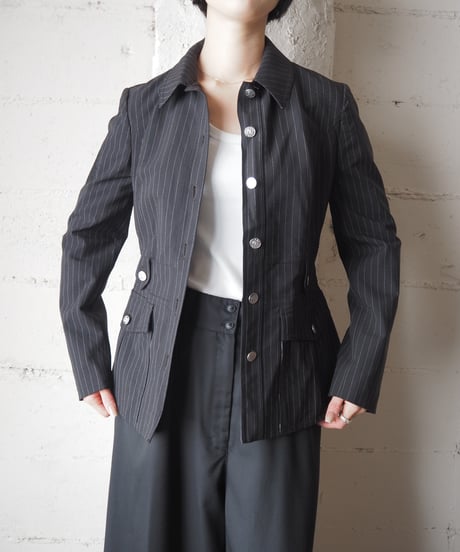 KENZO JEANS Pin Stripe Jacket BK