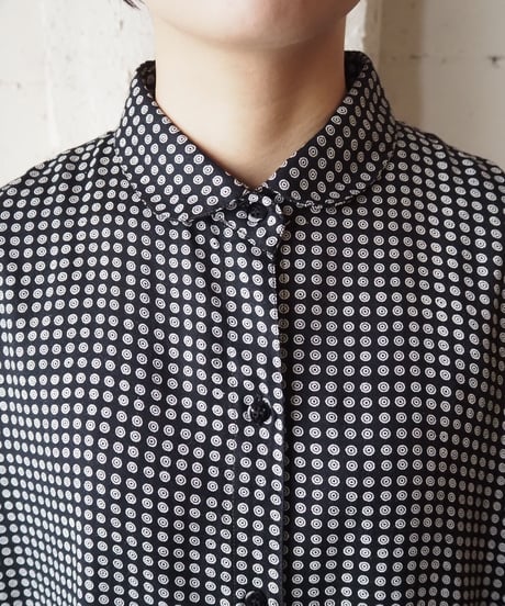 Seethrough Sleeve Pattern Blouse