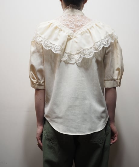 Puff Sleeve Lace Design Blouse IV