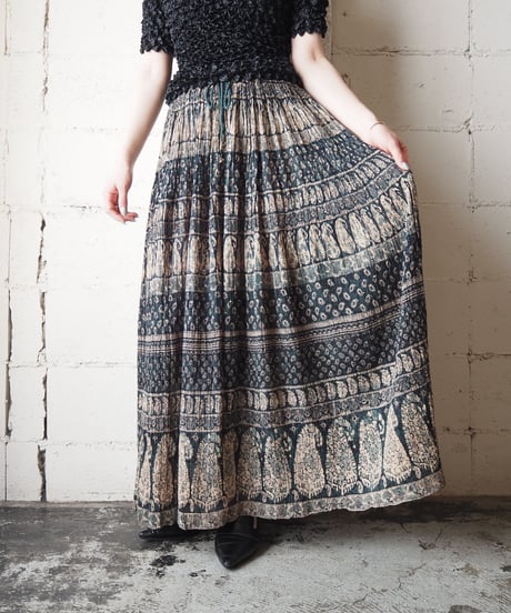 1960〜70's Indian Cotton Skirt GN