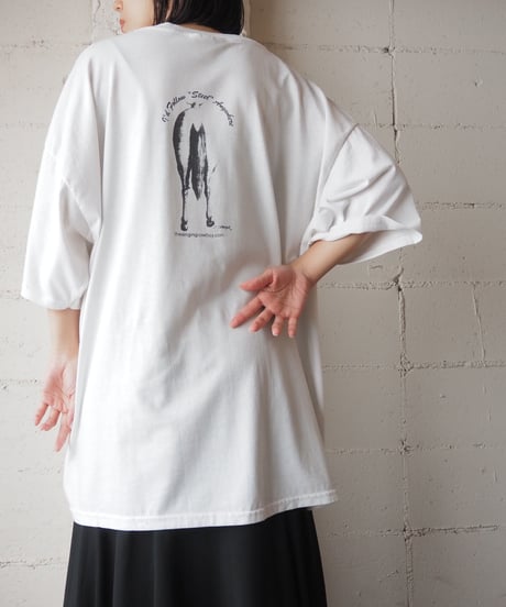 Horse Print Big Tee WH