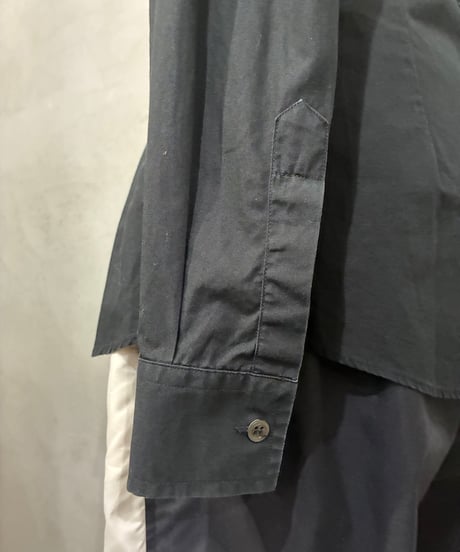 DOLCE&GABBANA Long Point Collar Cotton Shirt BK