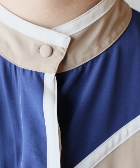 Stand Collar Design Blouse　NVBEWH