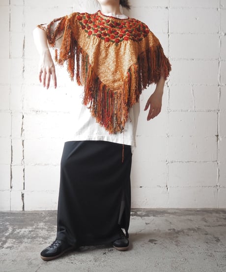 Vintage Embroidery Fringe Plo Collar OR