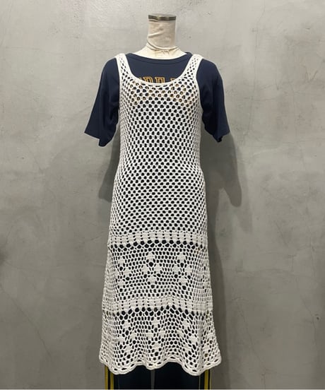 MICHAEL KORS N/S Crochet Knit Dress WH