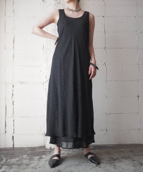 Sleeveless Layered Dress BK