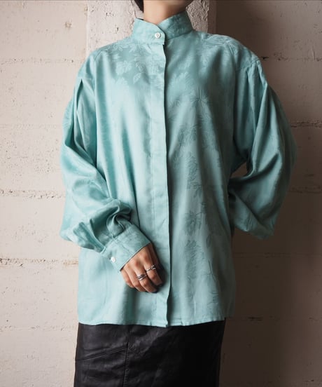 Shadow Botanical Pattern Blouse LBL