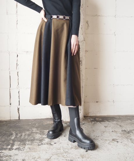 Bicolor Tyrolean Skirt BRBK