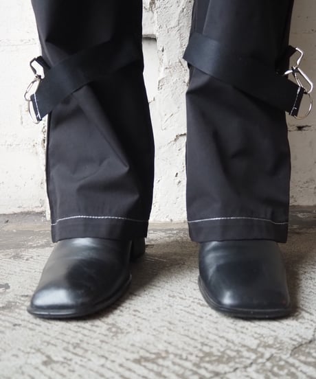 White Stitch Techno Pants BK