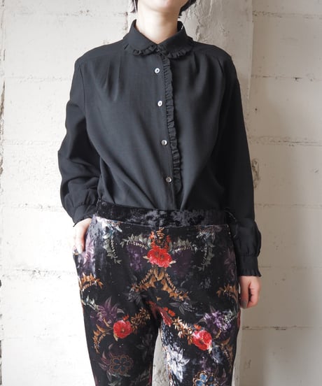Frill Design Blouse BK