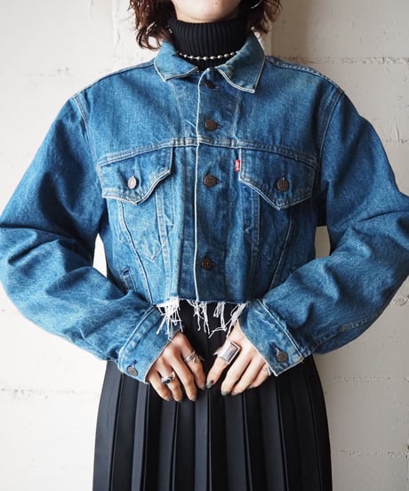 Remake Cutoff Denim Jacket BL