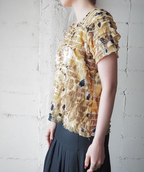 Floral Pattern Tiered Cutsewn YE