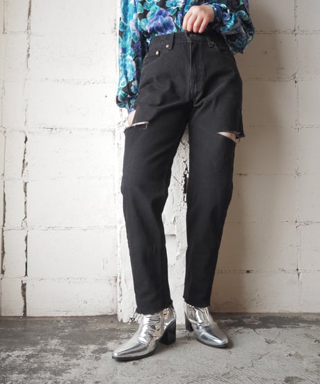 Remake Levi's550 Slashed Denim BK